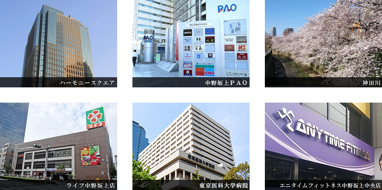 バウスフラッツ中野坂上 ロケーション 高級賃貸マンション