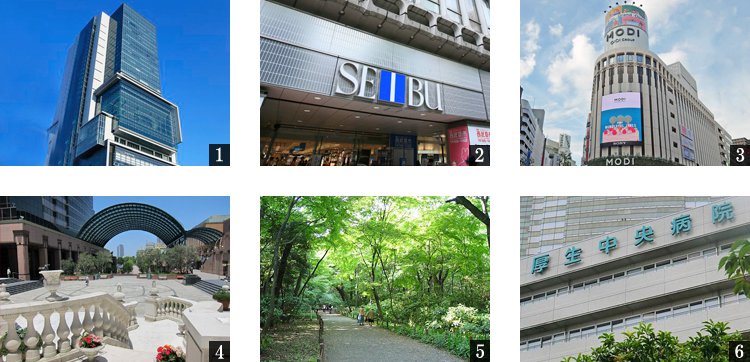 高級賃貸マンション：渋谷プロパティータワー：周辺環境画像