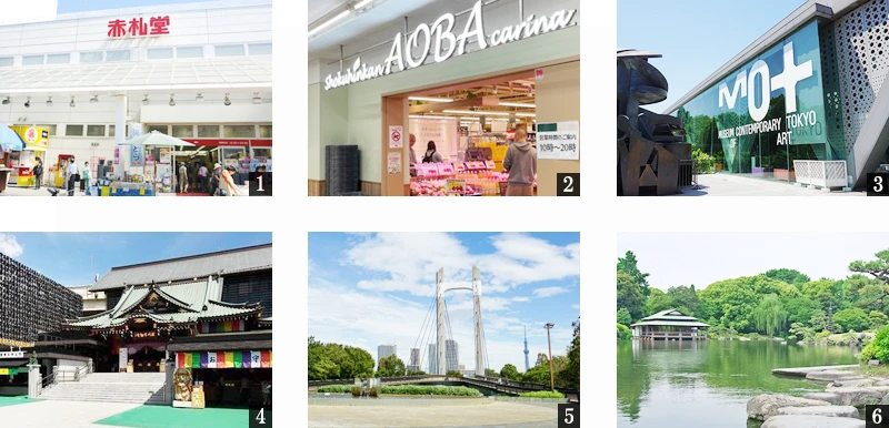 高級賃貸マンション：アジールコート門前仲町：周辺環境画像