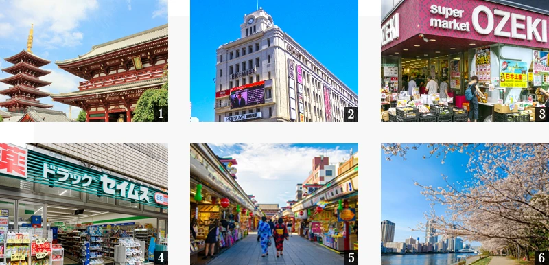 高級賃貸マンション：ブランシエスタ浅草蔵前：周辺環境画像