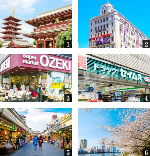 高級賃貸マンション：ブランシエスタ浅草蔵前：周辺環境画像