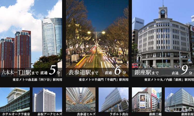 高級賃貸マンション：ザ・パークハウス千代田麹町：アクセス環境画像