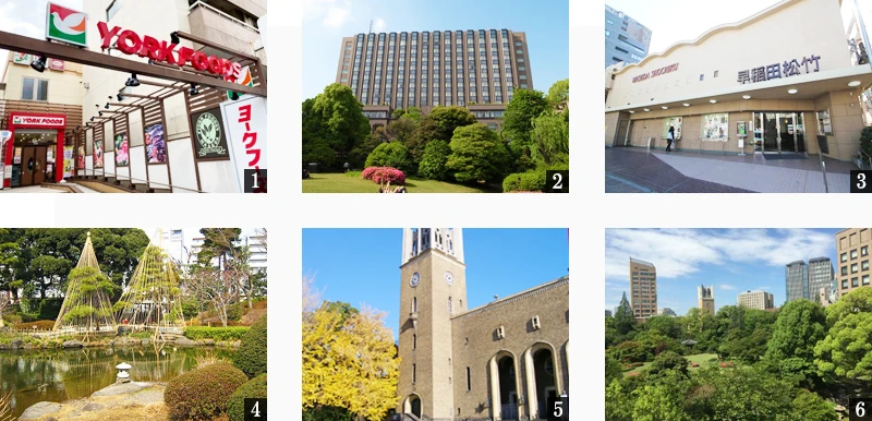 高級賃貸マンション：コスモグラシア新宿西早稲田：周辺環境画像