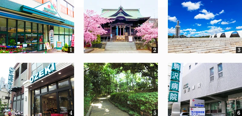 高級賃貸マンション：クレアティフ駒澤大学前：周辺環境画像