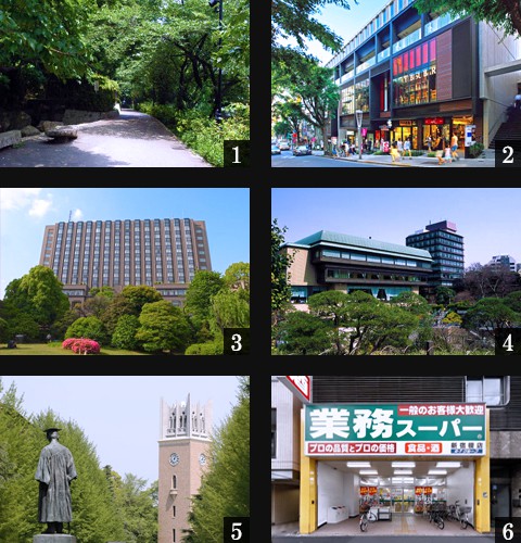 高級賃貸マンション：D-ROOM早稲田：周辺環境画像