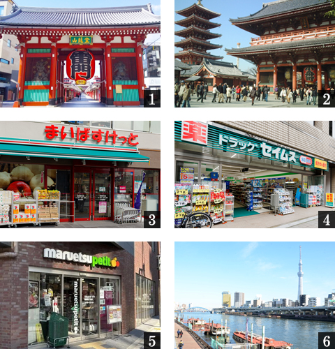高級賃貸マンション：デュオフラッツ浅草蔵前：周辺環境画像
