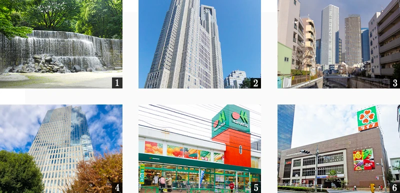 高級賃貸マンション：デュオメゾン西新宿：周辺環境画像