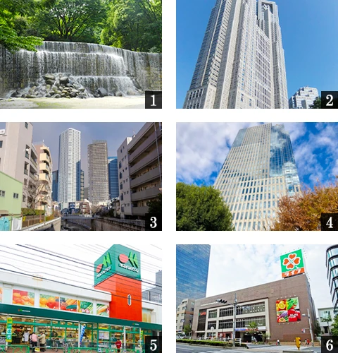 高級賃貸マンション：デュオメゾン西新宿：周辺環境画像