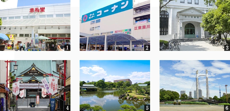 高級賃貸マンション：ガーデンサヴィス門前仲町：周辺環境画像