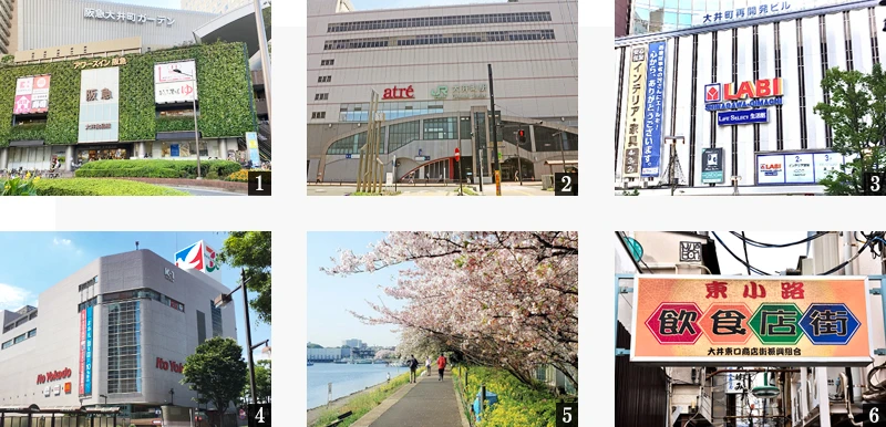 高級賃貸マンション：グランパセオ大井町：周辺環境画像