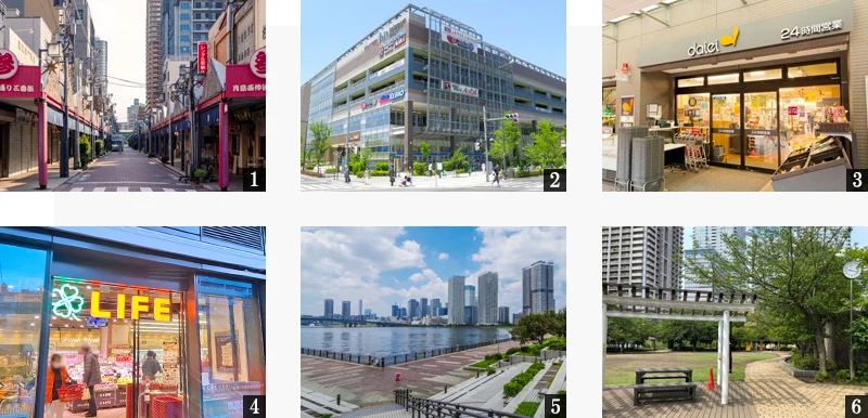 高級賃貸マンション：グランジット月島TOKYO BAY：周辺環境画像