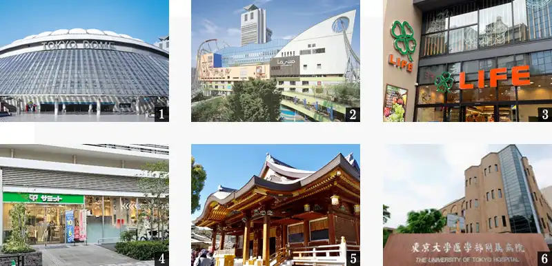 高級賃貸マンション：ルフォンプログレ本郷三丁目：周辺環境画像