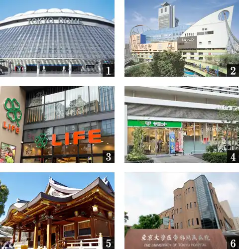 高級賃貸マンション：ルフォンプログレ本郷三丁目：周辺環境画像