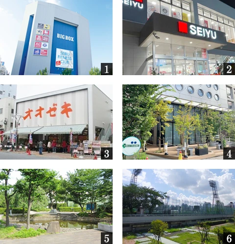 高級賃貸マンション：ルフォンプログレ高田馬場ノース：周辺環境画像