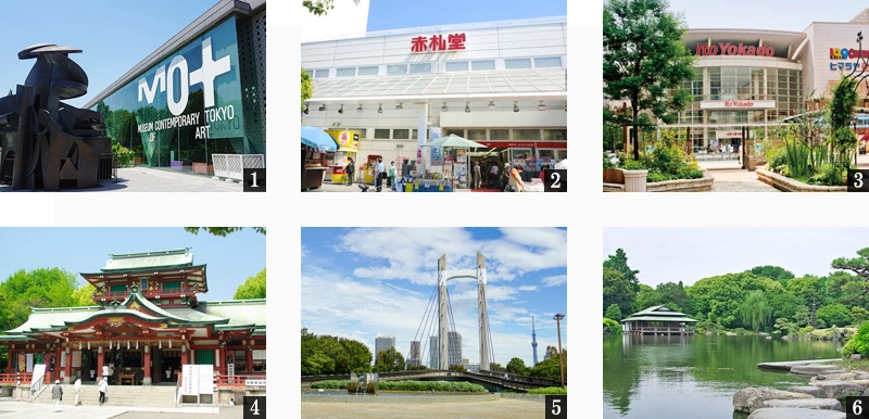 高級賃貸マンション：ルミーク門前仲町：周辺環境画像