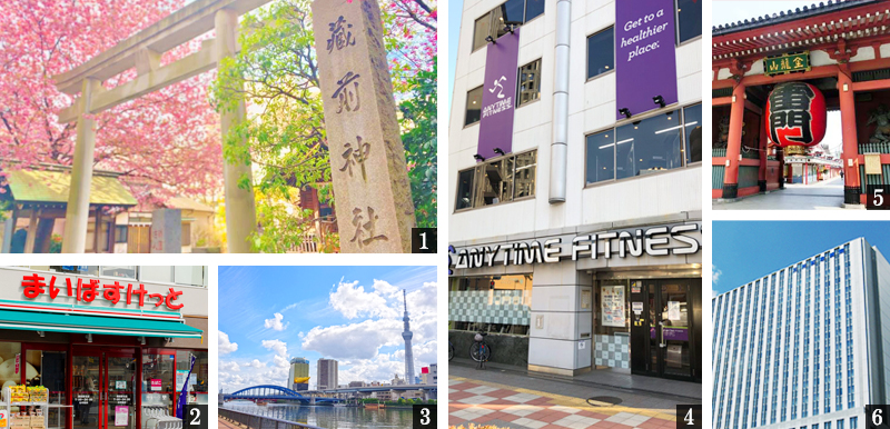 高級賃貸マンション：ミリアレジデンス蔵前ステーションフロント：周辺環境画像