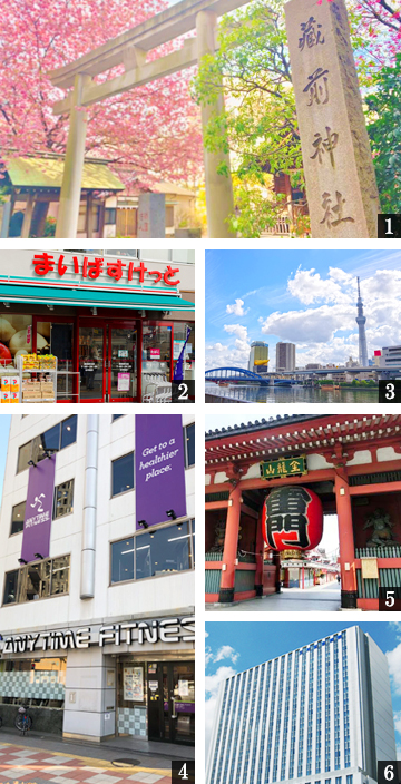 高級賃貸マンション：ミリアレジデンス蔵前ステーションフロント：周辺環境画像