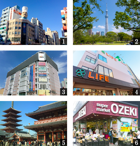 高級賃貸マンション：ニド元浅草：周辺環境画像
