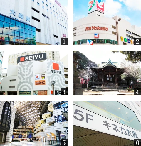 高級賃貸マンション：プレディアコート大森山王：周辺環境画像