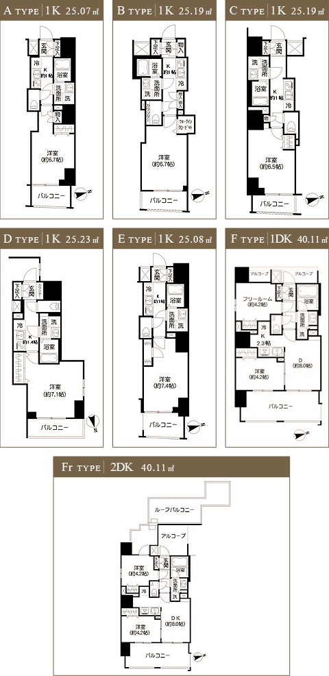 高級賃貸マンション：プルミエ市谷薬王寺：ルームプラン画像