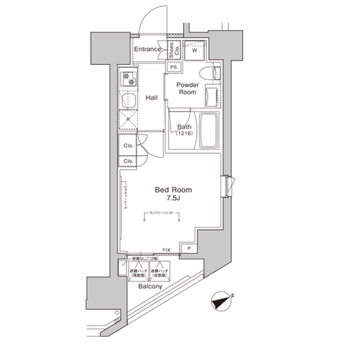 プラウドフラット浅草橋Ⅱ｜間取図
