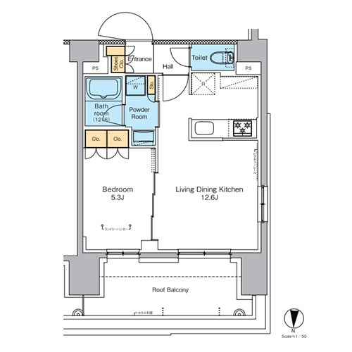 プラウドフラット亀戸｜間取図