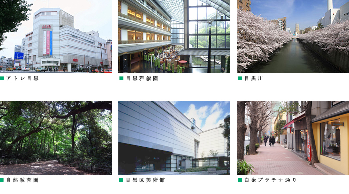 プラウドフラット目黒行人坂：周辺施設