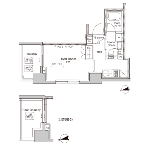 プラウドフラット門前仲町Ⅴ｜間取図