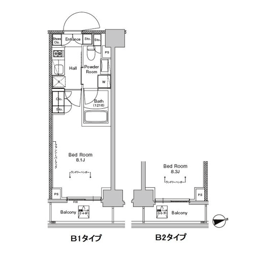 プラウドフラット門前仲町Ⅴ｜間取図