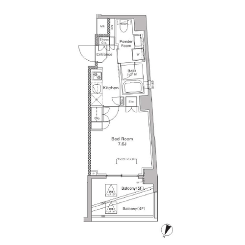 プラウドフラット中落合｜間取図