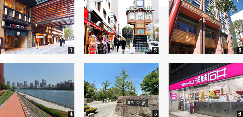 高級賃貸マンション：プラウドフラット日本橋大伝馬町：周辺環境画像