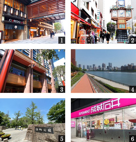 高級賃貸マンション：プラウドフラット日本橋大伝馬町：周辺環境画像