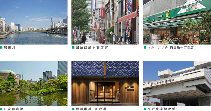 プラウドフラット両国Ⅱ：周辺施設