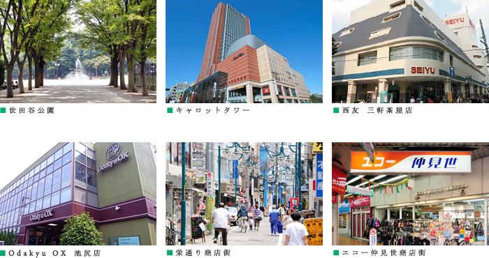 プラウドフラット三軒茶屋：周辺施設