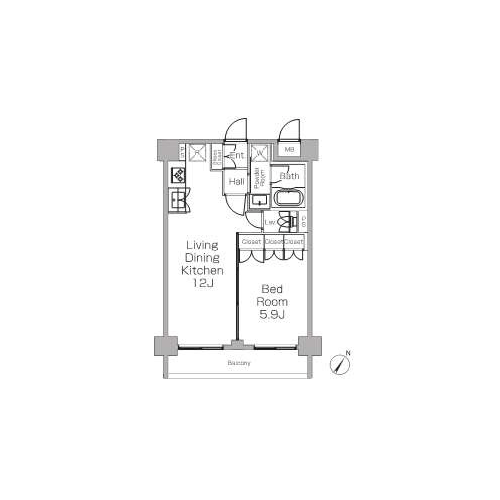 プラウドフラット三軒茶屋Ⅱ｜間取図