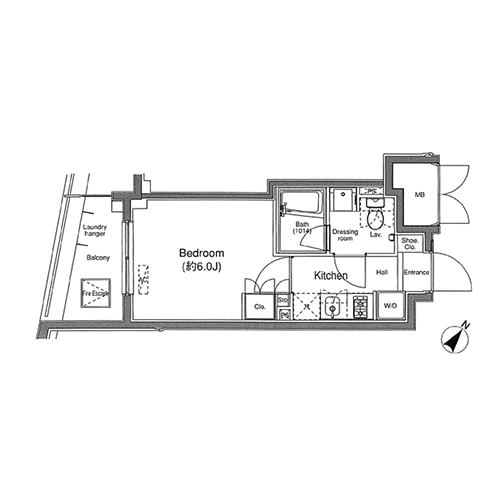 プラウドフラット白金高輪｜間取図