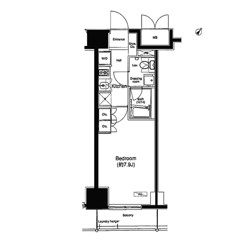 プラウドフラット白金高輪｜間取図