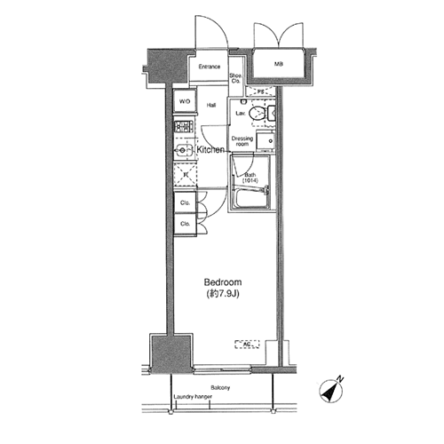 プラウドフラット白金高輪｜間取図
