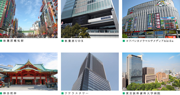 プラウドフラット外神田：周辺施設