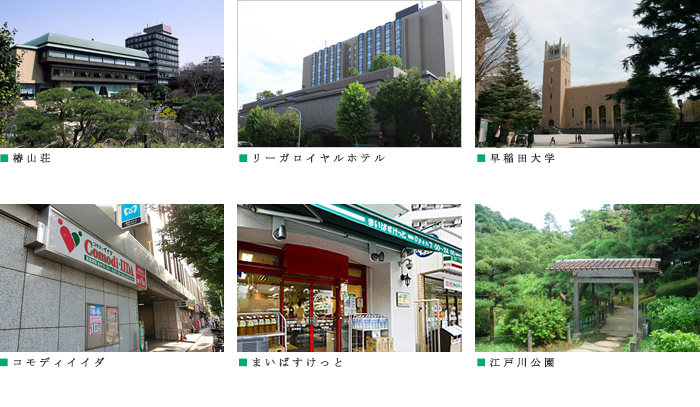 プラウドフラット早稲田：周辺施設