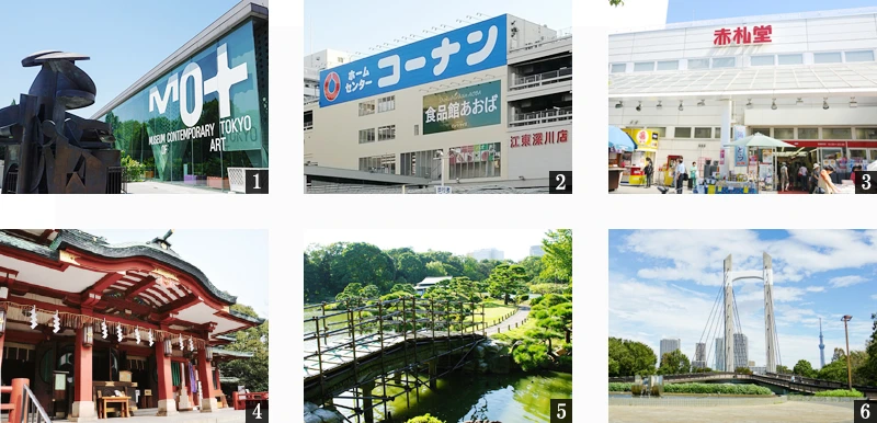 高級賃貸マンション：ルネサンスコート門前仲町：周辺環境画像