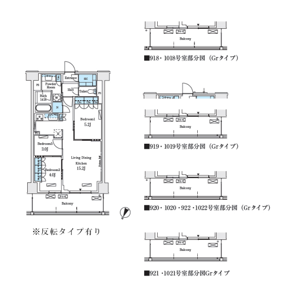 ロイヤルパークス赤羽ノース(3LDK[Gr-type]：65.10㎡)の間取り画像