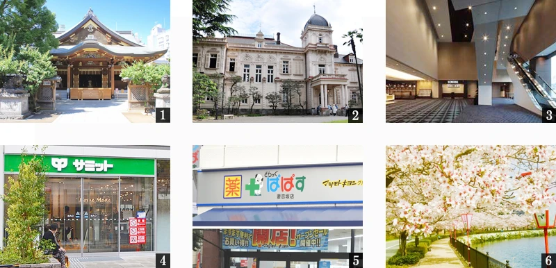 高級賃貸マンション：ザ・ライオンズフォーシア文京湯島：周辺環境画像