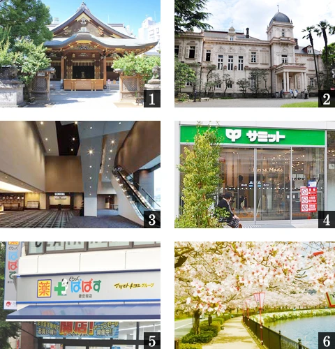 高級賃貸マンション：ザ・ライオンズフォーシア文京湯島：周辺環境画像