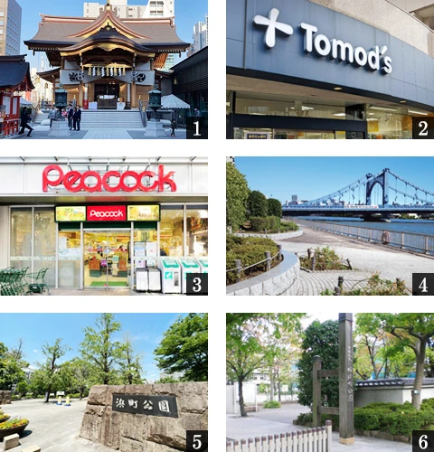 高級賃貸マンション：アーバネックス日本橋水天宮前：周辺環境画像