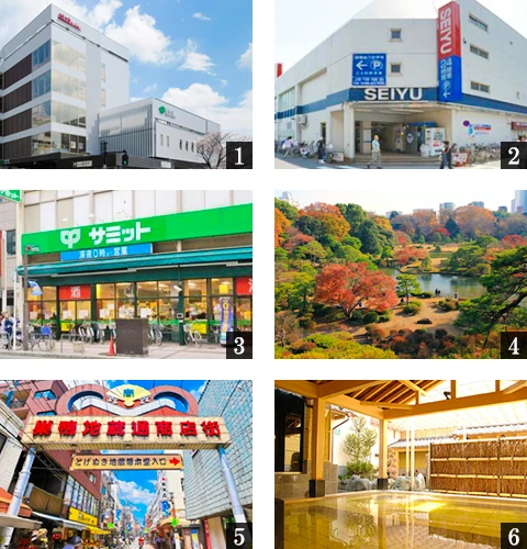 高級賃貸マンション：ヴィラクレール巣鴨：周辺環境画像