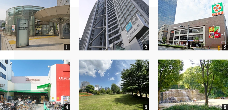 高級賃貸マンション：ウェルスクエア中野坂上Ⅱ：周辺環境画像