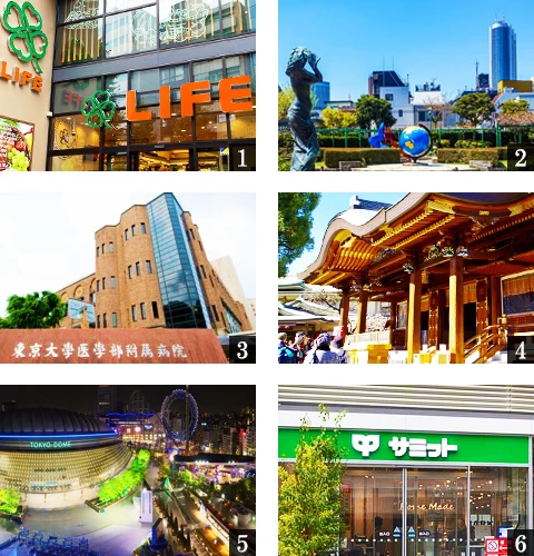 高級賃貸マンション：ZOOM本郷：周辺環境画像