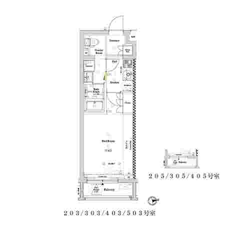 アクサス中野中央の間取り図