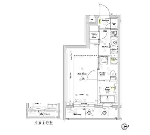 アクサス中野中央の間取り図